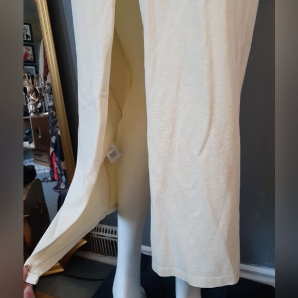 Zara NWT 100% Cotton Butter Yellow Maxi Skirt - Picture 4 of 12